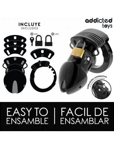 ADDICTED TOYS LOCKED - CHASTITY DEPTHS PENIS CAGE 7.5 CM