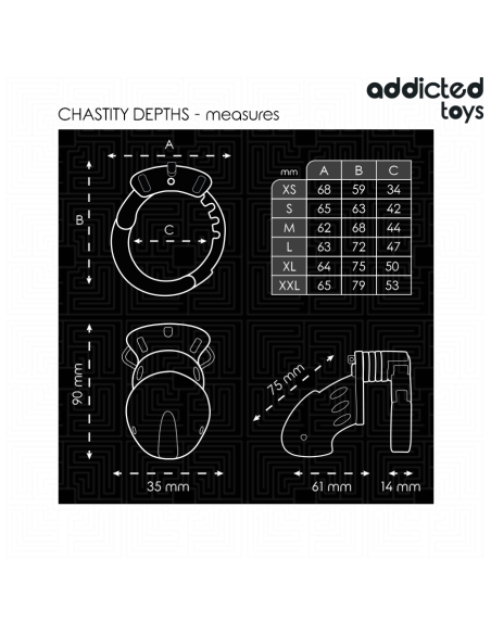 ADDICTED TOYS LOCKED - SKAISTYBĖS GYLIO VARPOS NARVAS 7,5 CM