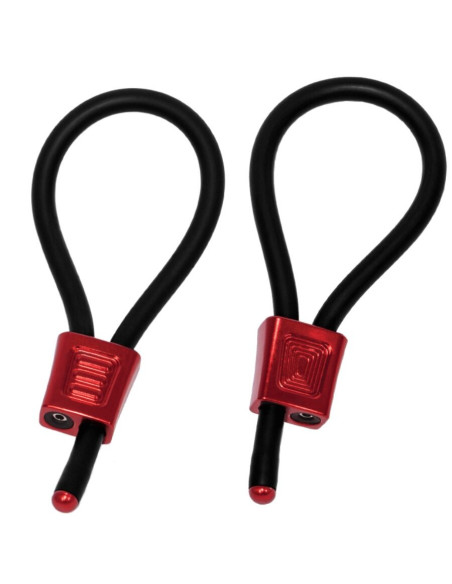 ELECTRASTIM - PRESTIGE ELECTRA LOOPS ADJUSTABLE COCK RINGS RED