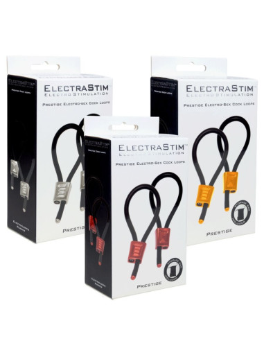ELECTRASTIM - PRESTIGE ELECTRA LOOPS ADJUSTABLE COCK RINGS RED