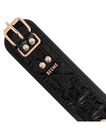 BEGME - BLACK EDITION COLLAR WITH NIPPLE CLAMPS WITH NEOPRENE LINING