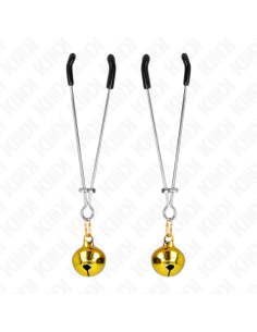 KINK - THIN BELL NIPPLE CLAMPS GOLD 7 CM 2