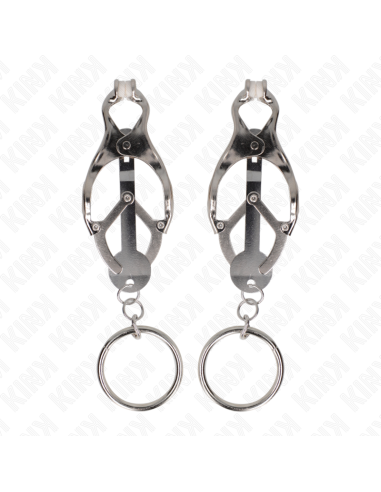 KINK - O-RING JAPANESE CLOVER NIPPLE CLAMPS SILVER