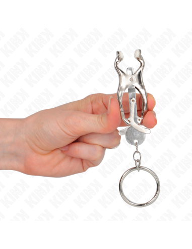 KINK - O-RING JAPANESE CLOVER NIPPLE CLAMPS SILVER