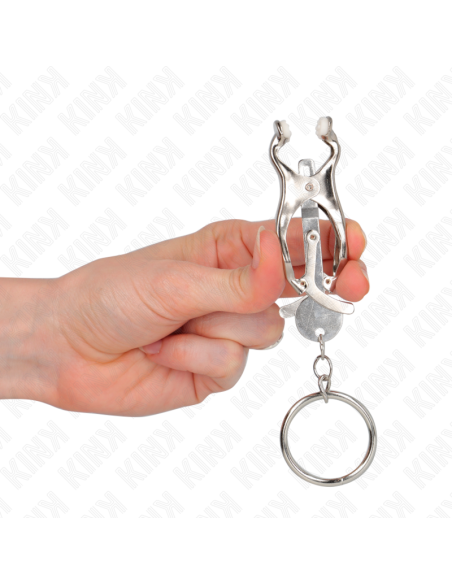 KINK - O-RING JAPANESE CLOVER NIPPLE CLAMPS SILVER