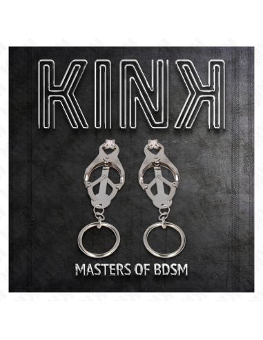 KINK - O-RING JAPANESE CLOVER NIPPLE CLAMPS SILVER