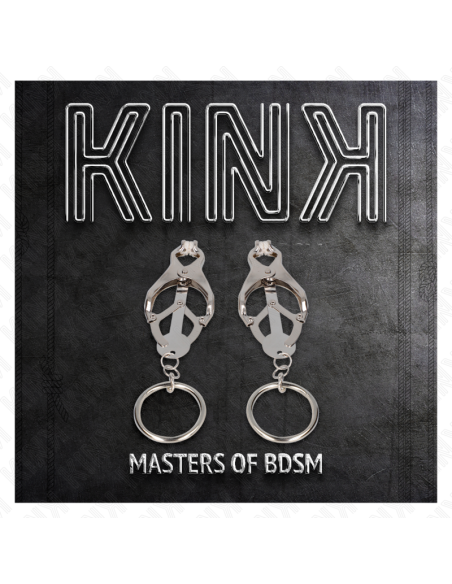 KINK - O-RING JAPANESE CLOVER NIPPLE CLAMPS SILVER