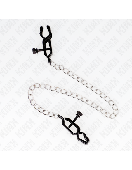 KINK - FLAT CHAIN NIPPLE CLAMPS SILVER 30 CM