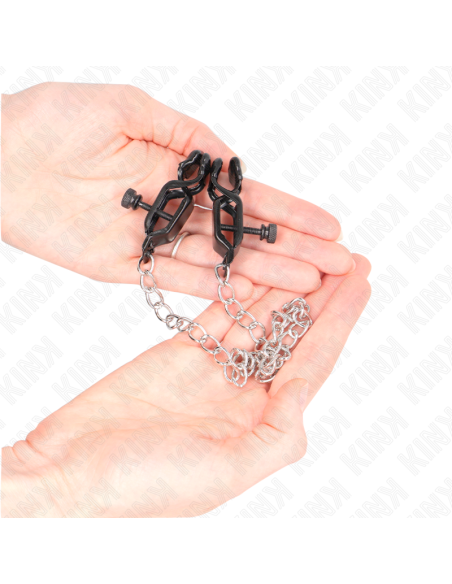 KINK - FLAT CHAIN NIPPLE CLAMPS SILVER 30 CM
