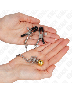 KINK - CHAIN NIPPLE CLAMPS WITH BELL 30 CM 2