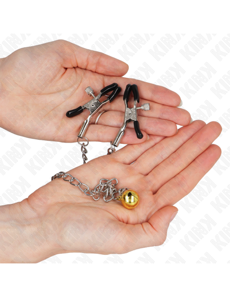 KINK - CHAIN NIPPLE CLAMPS WITH BELL 30 CM