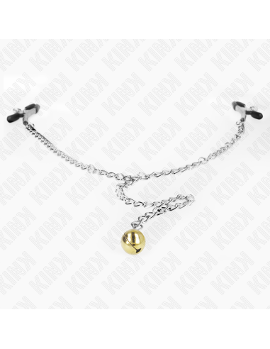 KINK - CHAIN NIPPLE CLAMPS WITH BELL 30 CM