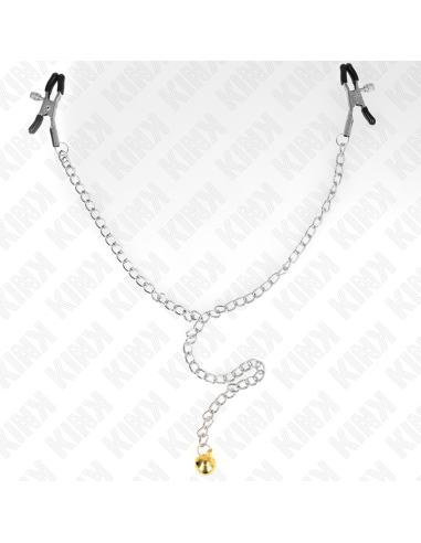 KINK - CHAIN NIPPLE CLAMPS WITH BELL 30 CM