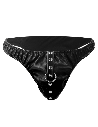 DARKNESS - SUBMISSION THONG WITH METAL CHAIN