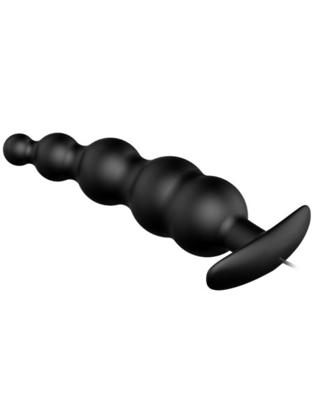 PRETTY LOVE - ANAL PLUG SILICONE EXTRA STIMULATION AND 12 VIBRATION MODES BLACK REMOTE CONTROL