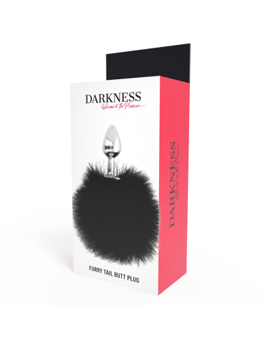 DARKNESS - PAPILDOMAS ANALINIS UŽPAKALIS SU UODEGU JUODAS 7 CM