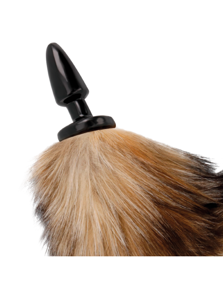 DARKNESS - NATURAL TAIL WITH SILICONE ANAL PLUG 10 CM