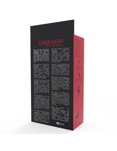DARKNESS - silikoninis analinis kaištis su balta uodegėle