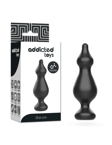 ADDICTED TOYS - ANALINIS SEKSUALINIS KAIŠTIS 13,6 CM JUODAS