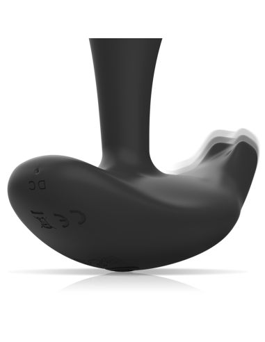 BLACKandSILVER - DWAYNE ANAL PLUG SILICONE REMOTE CONTROL