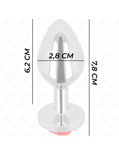 KINK - PLUG ANAL ROSE RED SIZE S