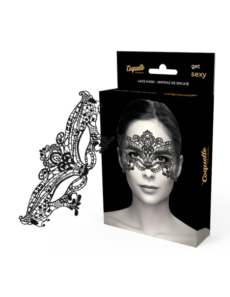 COQUETTE CHIC DESIRE - LACE MASK BLACK
