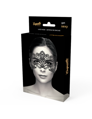 COQUETTE CHIC DESIRE - LACE MASK BLACK