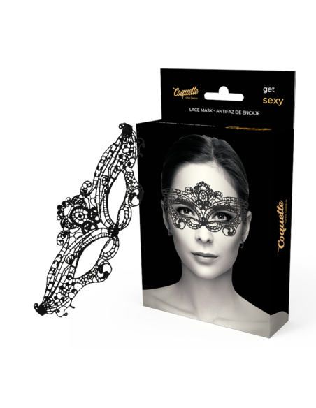 COQUETTE CHIC DESIRE - LACE MASK BLACK