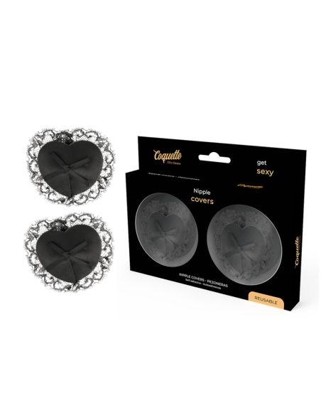 COQUETTE CHIC DESIRE - NIPPLE COVERS LACE BLACK