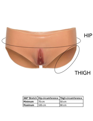 HIDDEN DESIRE - ALTER EGO OPEN VAGINA BRIEF LOW WAIST FLESH