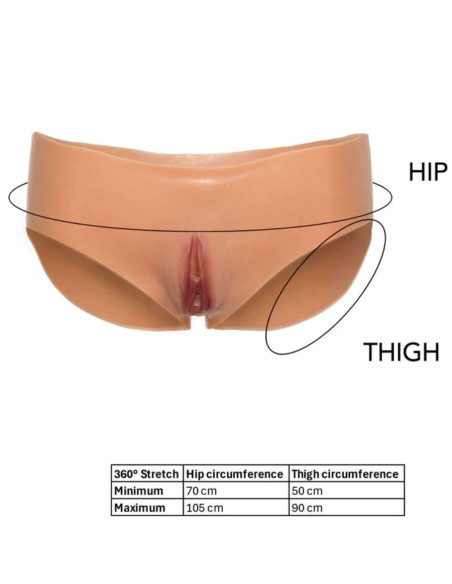 HIDDEN DESIRE - ALTER EGO OPEN VAGINA BRIEF LOW WAIST FLESH