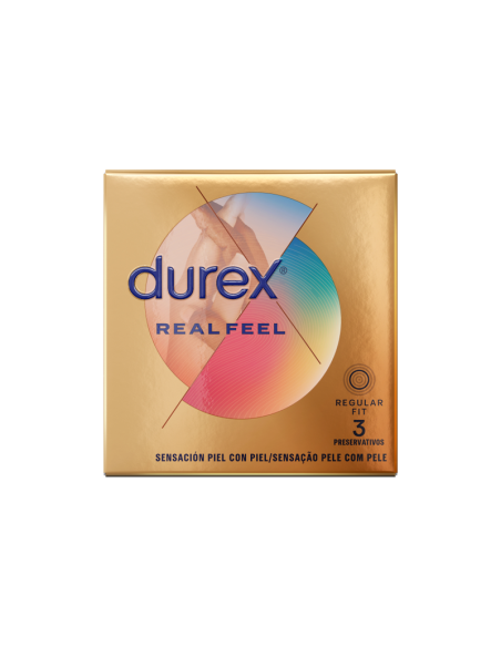 DUREX - REAL FEEL CONDOMS 3 UNITS