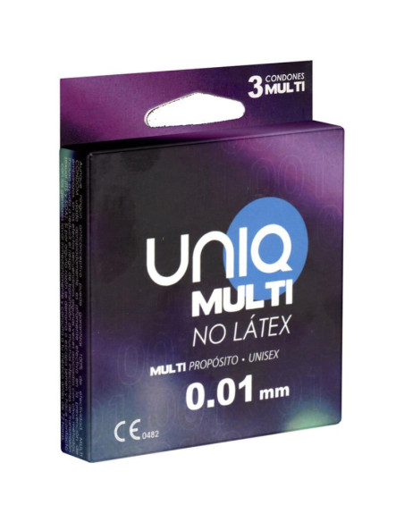 UNIQ - MULTI LATEX FREE CONDOMS 3 UNITS