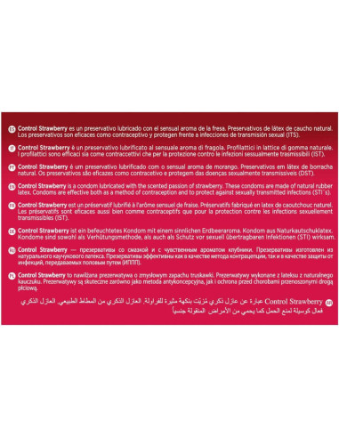 CONTROL - ADAPTA STRAWBERRY CONDOMS 144 UNITS