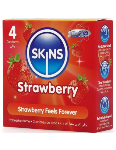 SKINS - BRAŠKIŲ PREMIUM PREZERVATYVŲ PAKUOTĖ, 4 vnt.