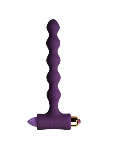 ROCKS-OFF - ANAL PLUG WITH VIBRATION AND RIVERLES PETITE SENSATIONS PEARLS