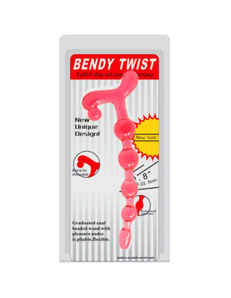 BAILE - BENDY TWIST RED ANAL BALLS