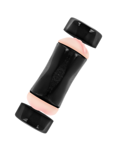 JAMYJOB - RANDY dvigubos skylės masturbatorius - makštis ir išangė