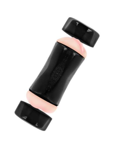 JAMYJOB - RANDY dvigubos skylės masturbatorius - makštis ir išangė