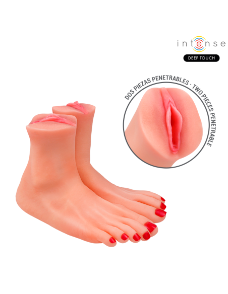 INTENSE DEEP TOUCH - GABBIE TWO-PIECE FOOT-SHAPED MASTUBADOR