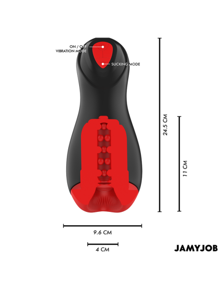 JAMYJOB - CORE-X automatinis masturbatorius su 5 siurbimo ir vibracijos režimais