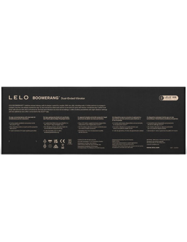 LELO - BOOMERANG DOUBLE ENDED VIBRATOR CORAL RED