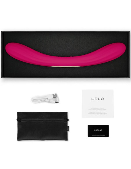 LELO - BOOMERANG DOUBLE ENDED VIBRATOR CERISE