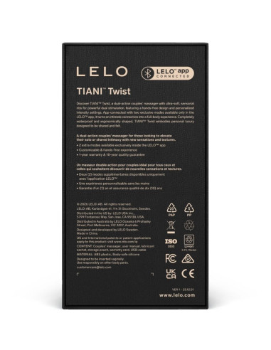 LELO - TIANI TWIST COUPLES VIBRATOR LAVENDER