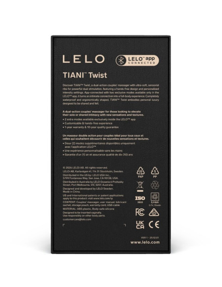 LELO - TIANI TWIST COUPLES VIBRATOR LAVENDER