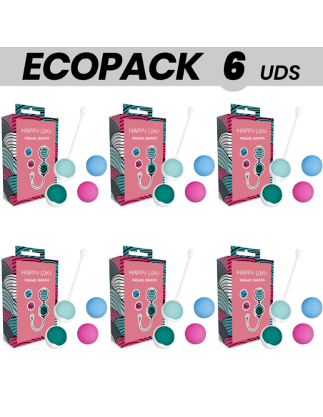 ECOPACK 6 UNITS - HAPPY LOKY KEGEL BEADS PELVIC FLOOR TRAINING