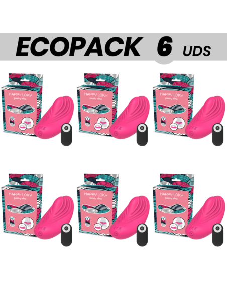 ECOPACK 6 UNITS - HAPPY LOKY VIBRATOR PANTY PANTY REMOTE CONTROL