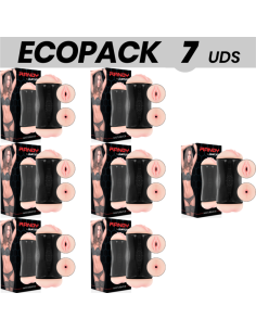 ECOPACK 7 UNITS - JAMYJOB RANDY DOUBLE ENTRY MASTURBATOR - VAGINA AND ANO