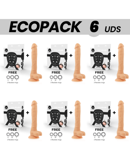 ECOPACK 6 VIENETAI – „COCK MILLER“ KABELINĖ SILIKONINĖ TANKIOJI LANKSTI COCKSIL 24 CM