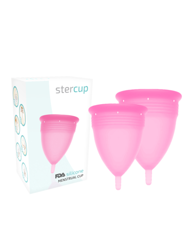 STERCUP - FDA SILICONE MENSTRUAL CUP PACK SIZE S L PINK